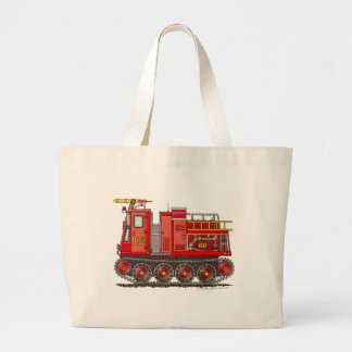 Track Rescue Pumper Fire Truck Firefighter Large Tote Bag