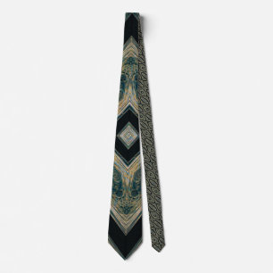 Tracked Masterpiece – Obsidian Chevron Tie