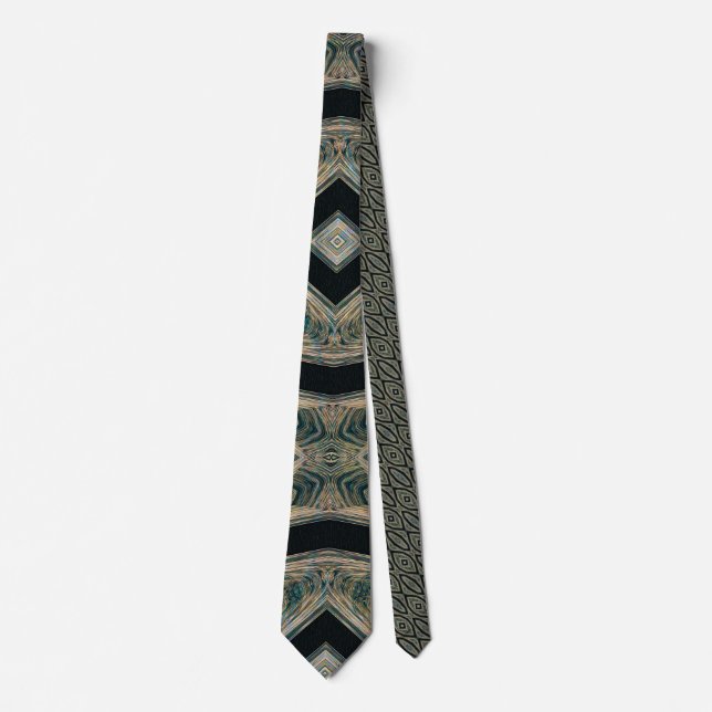 Tracked Masterpiece – Obsidian Diamond Tie (Front)