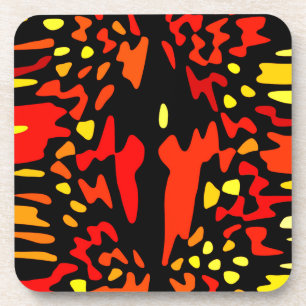 Tracker Hot Pattern  Plastic Beverage Coasters