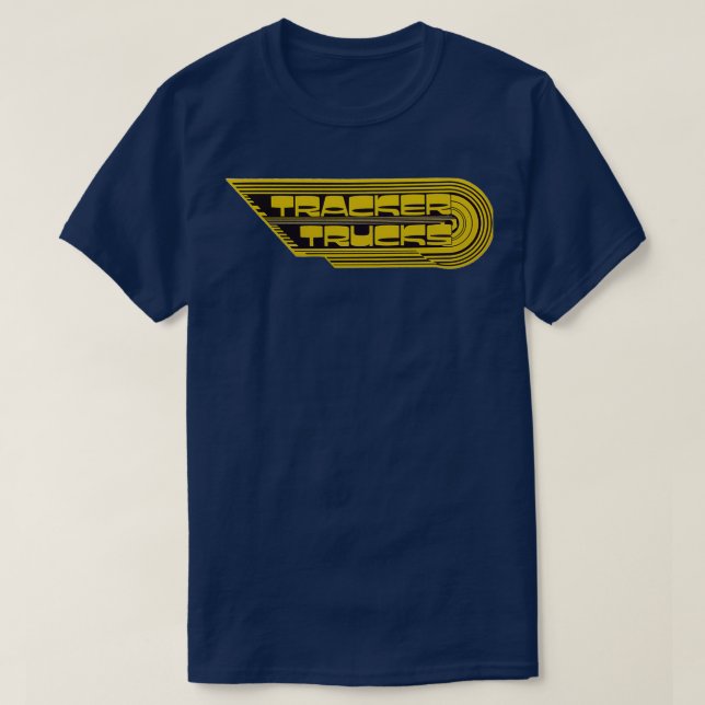 Tracker Trucks retro skateboard design 1 T-Shirt (Design Front)