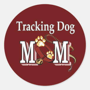 Tracking Dog Mum Gifts Classic Round Sticker