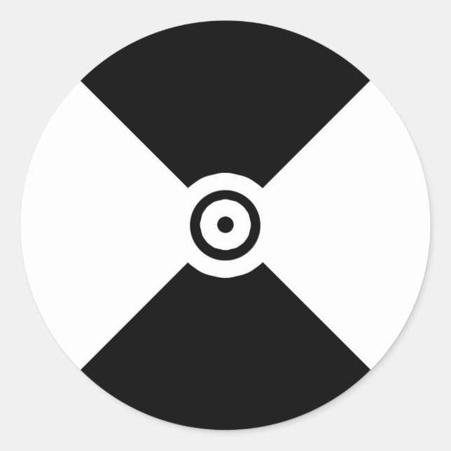 Tracking Marker Type 1 Classic Round Sticker (Front)