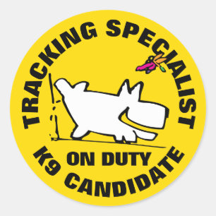 TrACKING SPECIALIST Classic Round Sticker