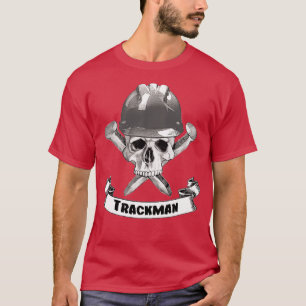 Trackman Skull and Spikes Crossbones T-Shirt