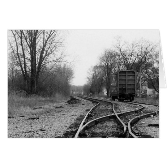"tracks" by Larry Coressel Card