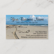 Tracks on the Beach Business Cards