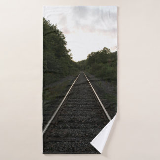Tracks Through the Trees Bath Towel