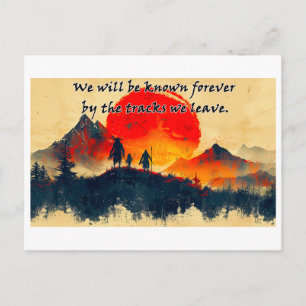 Tracks We Leave Behind - Design 1 Postcard