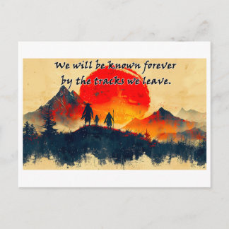 Tracks We Leave Behind - Design 1 Postcard