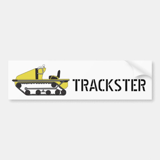 trackster, TRACKSTER - Customised Bumper Sticker (Front)