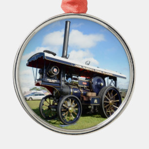 Traction Engine Renown Metal Ornament