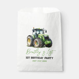 Tractor 1st Birthday Party Fun Farm Favour Bag