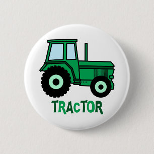 Tractor 6 Cm Round Badge