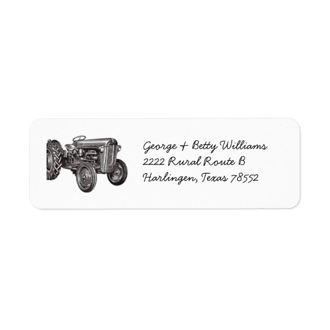 Tractor Address Labels (Front)