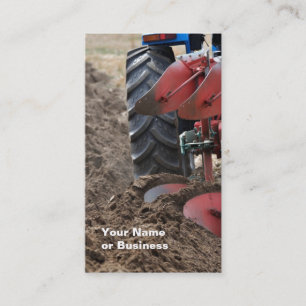 Tractor and Plough business card