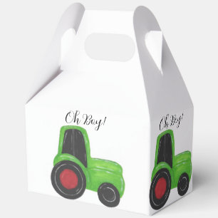 Tractor Baby Boy Favour Box