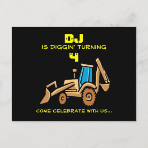 Tractor Birthday Invite