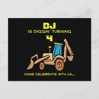 Tractor Birthday Invite