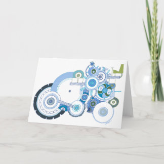 Tractor blank card
