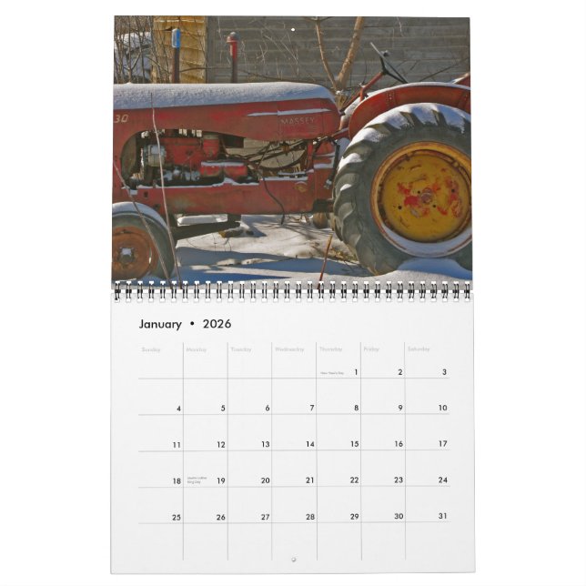 Tractor Calendar: Colourful Tractors (2013) Calendar (Jan 2026)