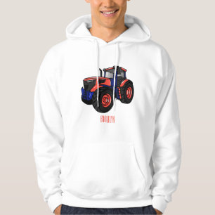 Tractor cartoon illustration  hoodie