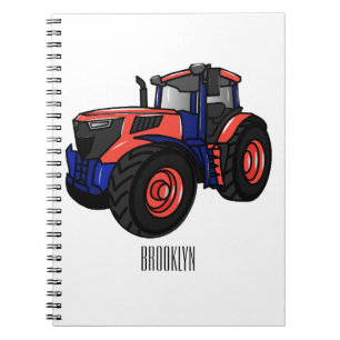 Tractor cartoon illustration notebook