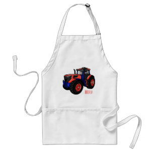 Tractor cartoon illustration  standard apron