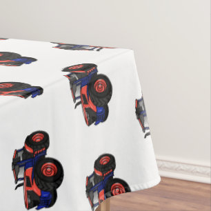 Tractor cartoon illustration  tablecloth