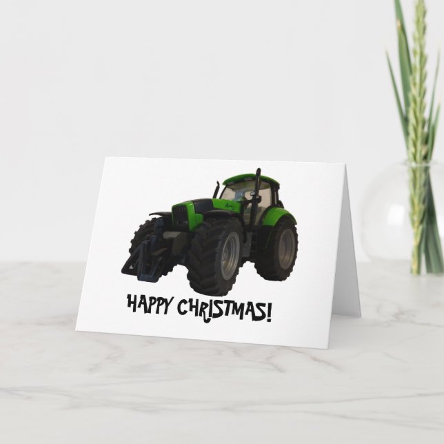Tractor christmas card (Front)