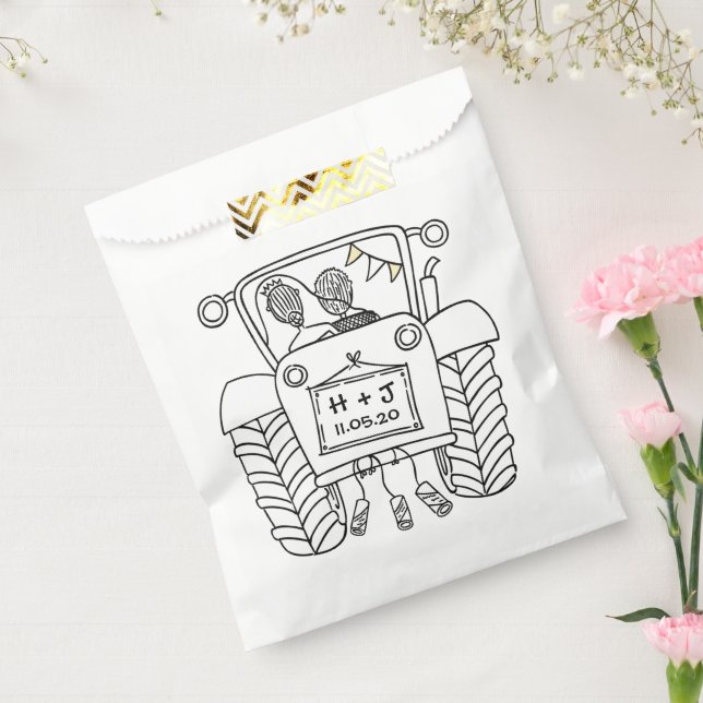 Tractor Country Wedding Favor Bag (Sealed)