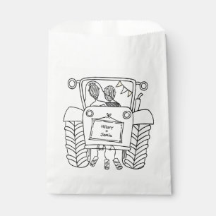 Tractor Country Wedding Favour Bag