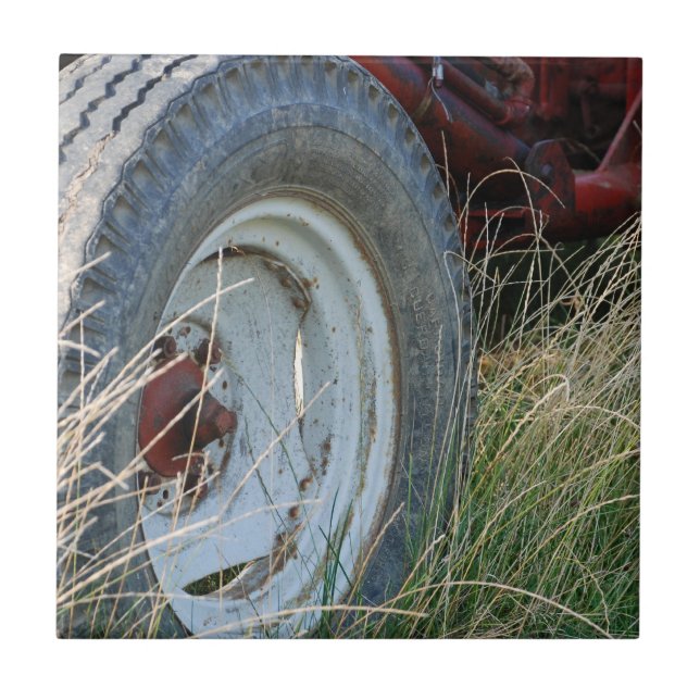 tractor details ceramic tile (Front)