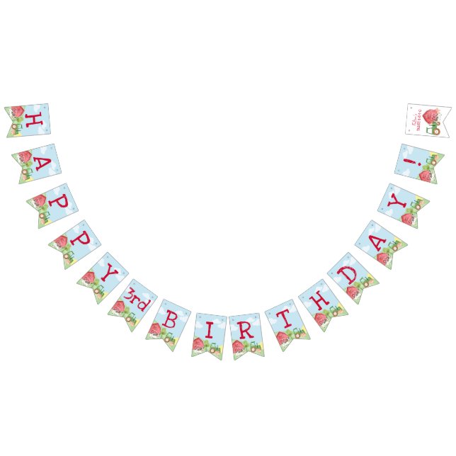 Tractor Farm Birthday Banner (All)