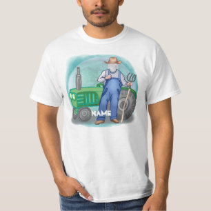 Tractor Farmer Face T-Shirt