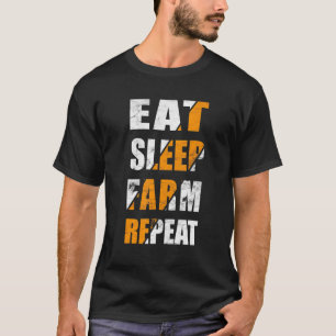 Tractor Farmer Farm Agriculture Cow Farmer Sayings T-Shirt