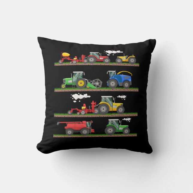 Tractor farming combine harvester  agriculture cushion (Front)