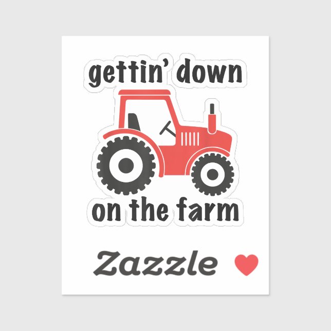 Tractor Getting Down on the Farm Country Barn Danc (Sheet)