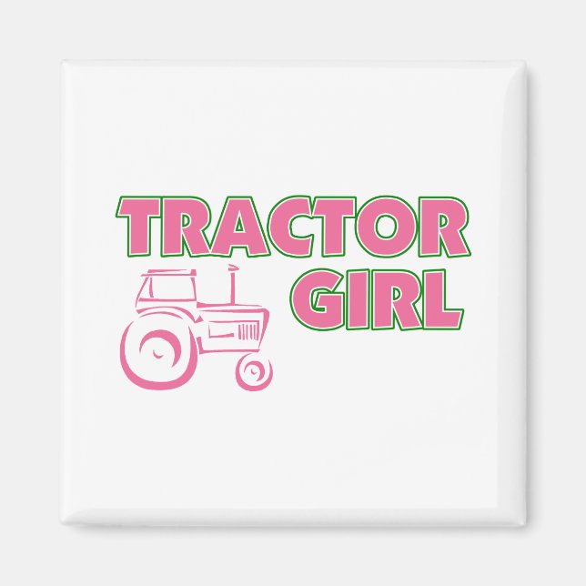 Tractor Girl Magnet (Front)