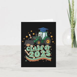 Tractor Graduate Cl Of 2025 Kids Mens Womens Gradu Card