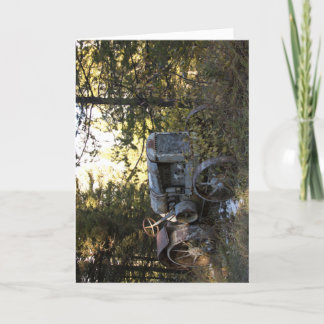 Tractor greeting card