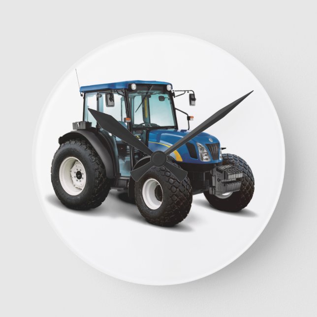 Tractor image for Round (Medium) Wall Clock (Front)