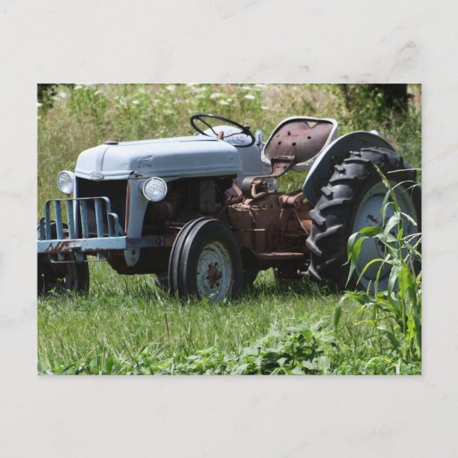 Tractor in a Field Postcard (Front)