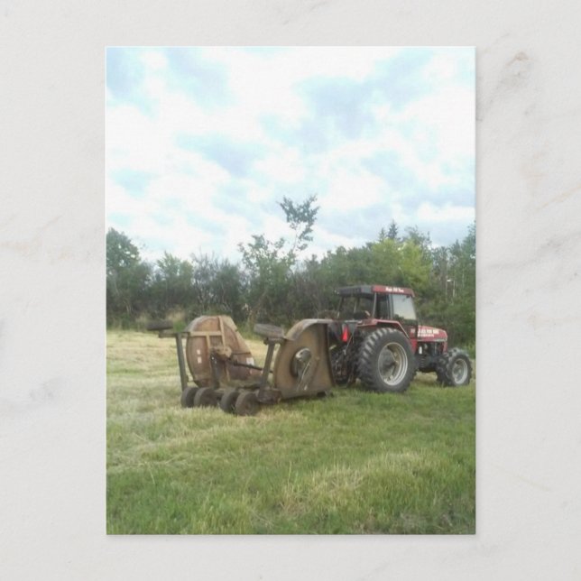 tractor in summer postcard (Front)