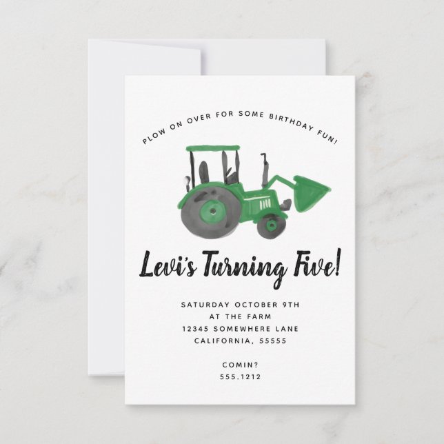 TRACTOR INVITE (Front)