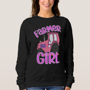Tractor Lady With Tractor Farmer Girl Farmer Sweatshirt