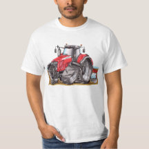 Tractor Massey Ferguson caricatured