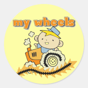 Tractor My Wheels Tshirts and Gifts Classic Round Sticker