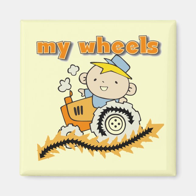 Tractor My Wheels Tshirts and Gifts Magnet (Front)