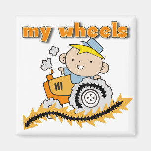 Tractor My Wheels Tshirts and Gifts Magnet